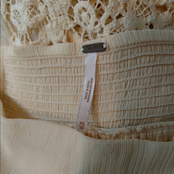 Free People Lace therapy xs boho skirt Beige maxi - Picture 3 of 4